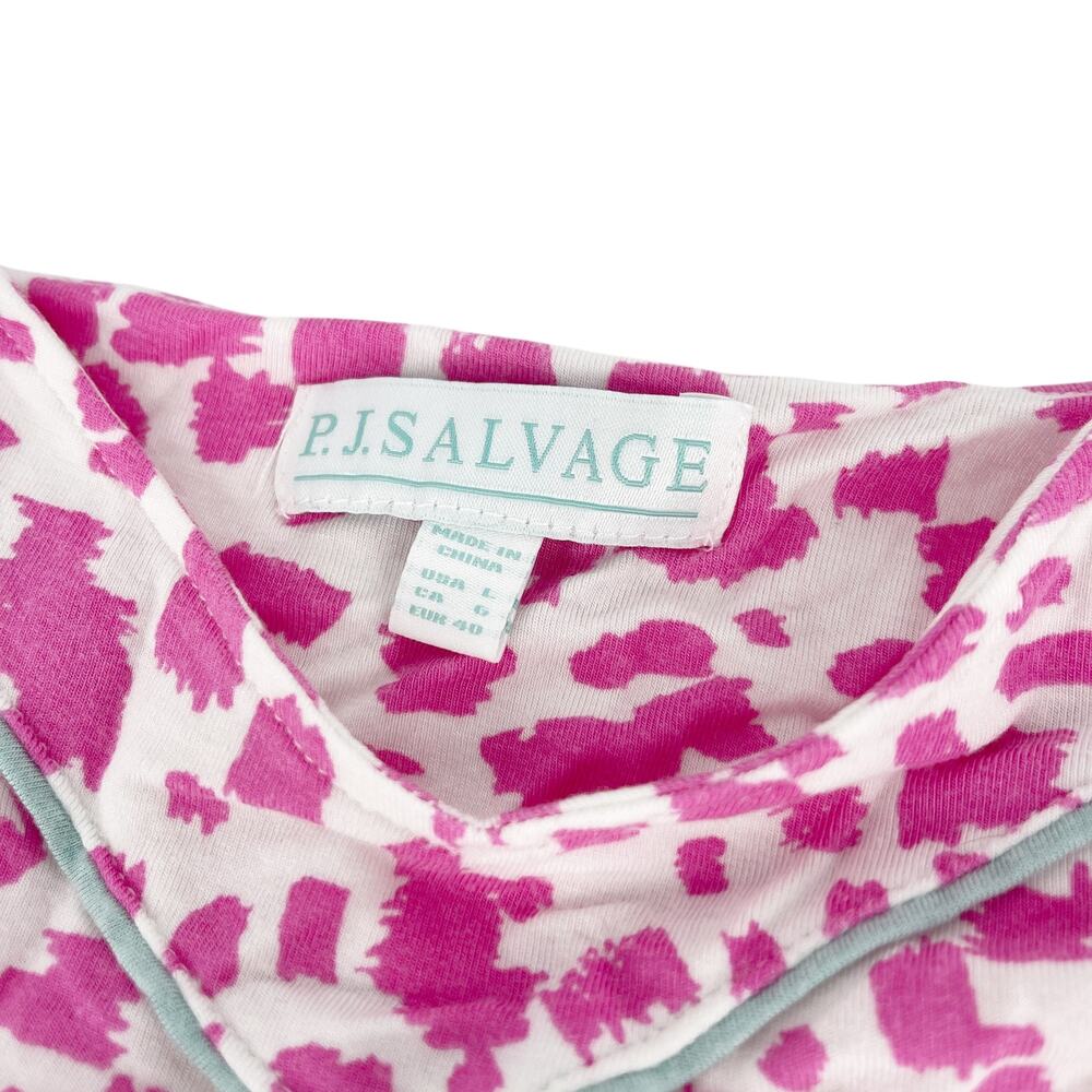 PJ Salvage Pink Leopard Night & Day Spot Short and Cami Pajama Set Size M / L - Picture 3 of 8